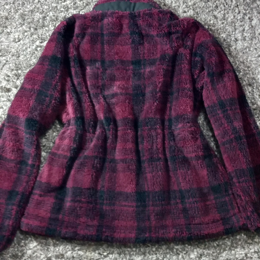 Sz L Plaid Fleece Eddie Bauer Women's Jacket - Picture 8 of 8